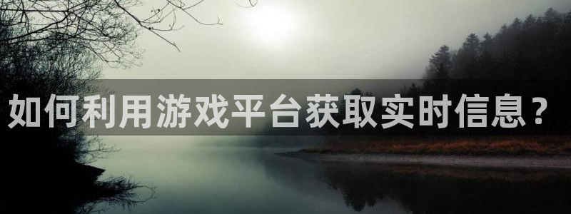 长征娱乐平台注册开户：如何利用游戏平台获取实时信息？