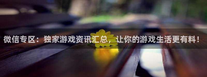 长征娱乐app下载地址：微信专区：独家游戏资讯汇总，让你的游