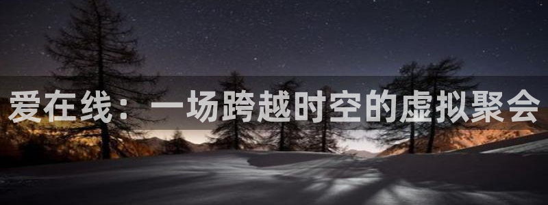 球友直播在线：爱在线：一场跨越时空的虚拟聚会